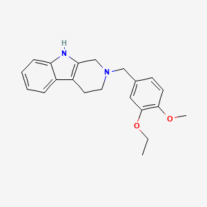 molecular formula C21H24N2O2 B5804823 2-(3-ethoxy-4-methoxybenzyl)-2,3,4,9-tetrahydro-1H-beta-carboline 