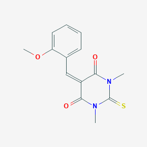 5-(2-methoxybenzylidene)-1,3-dimethyl-2-thioxodihydro-4,6(1H,5H)-pyrimidinedione