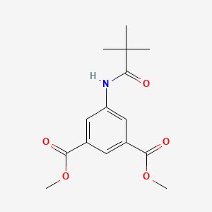 molecular formula C15H19NO5 B5804853 dimethyl 5-[(2,2-dimethylpropanoyl)amino]isophthalate CAS No. 5233-06-7