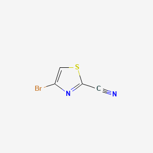 molecular formula C4HBrN2S B580486 4-Bromothiazole-2-carbonitrile CAS No. 1017781-52-0