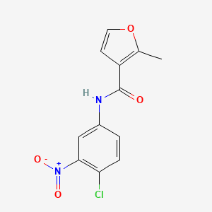 molecular formula C12H9ClN2O4 B5804872 N-(4-chloro-3-nitrophenyl)-2-methyl-3-furamide 