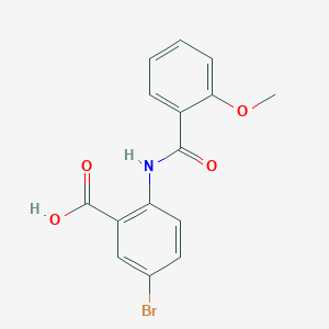 molecular formula C15H12BrNO4 B5804906 5-bromo-2-[(2-methoxybenzoyl)amino]benzoic acid CAS No. 518009-05-7