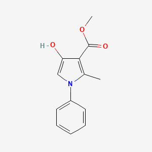 molecular formula C13H13NO3 B5804928 methyl 4-hydroxy-2-methyl-1-phenyl-1H-pyrrole-3-carboxylate 