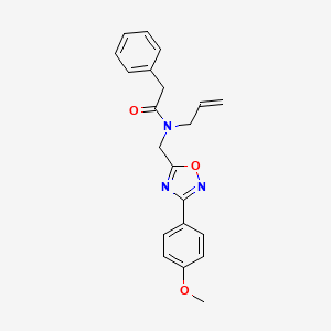 molecular formula C21H21N3O3 B5804948 N-allyl-N-{[3-(4-methoxyphenyl)-1,2,4-oxadiazol-5-yl]methyl}-2-phenylacetamide 