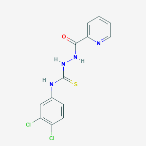 N-(3,4-dichlorophenyl)-2-(2-pyridinylcarbonyl)hydrazinecarbothioamide