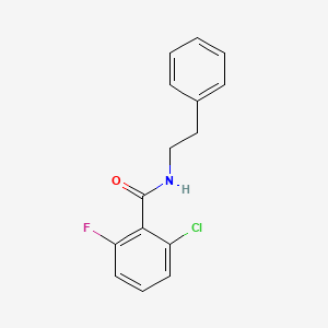 molecular formula C15H13ClFNO B5805020 2-chloro-6-fluoro-N-(2-phenylethyl)benzamide 