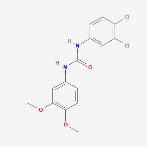 molecular formula C15H14Cl2N2O3 B5805032 N-(3,4-dichlorophenyl)-N'-(3,4-dimethoxyphenyl)urea 