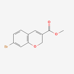 molecular formula C11H9BrO3 B580506 7-溴-2H-色烯-3-甲酸甲酯 CAS No. 1263285-65-9
