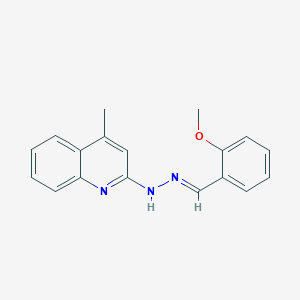 molecular formula C18H17N3O B5805098 2-methoxybenzaldehyde (4-methyl-2-quinolinyl)hydrazone 