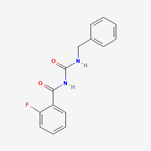 molecular formula C15H13FN2O2 B5805114 N-[(benzylamino)carbonyl]-2-fluorobenzamide CAS No. 5549-26-8