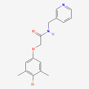 molecular formula C16H17BrN2O2 B5805140 2-(4-bromo-3,5-dimethylphenoxy)-N-(3-pyridinylmethyl)acetamide 