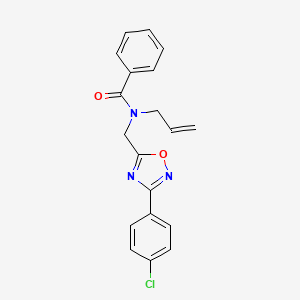N-allyl-N-{[3-(4-chlorophenyl)-1,2,4-oxadiazol-5-yl]methyl}benzamide