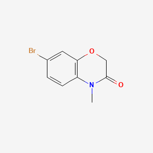 molecular formula C9H8BrNO2 B580516 7-Bromo-4-methyl-2H-1,4-benzoxazin-3-one CAS No. 1260778-66-2