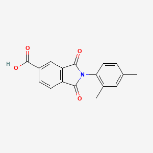 molecular formula C17H13NO4 B5805172 2-(2,4-dimethylphenyl)-1,3-dioxo-5-isoindolinecarboxylic acid 