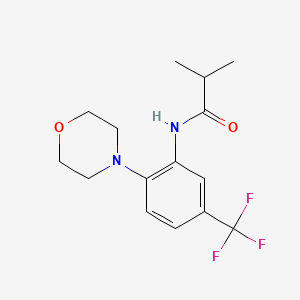 molecular formula C15H19F3N2O2 B5805178 2-methyl-N-[2-(4-morpholinyl)-5-(trifluoromethyl)phenyl]propanamide 