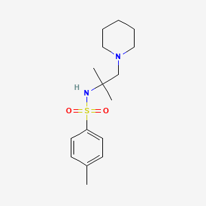 N-[1,1-dimethyl-2-(1-piperidinyl)ethyl]-4-methylbenzenesulfonamide