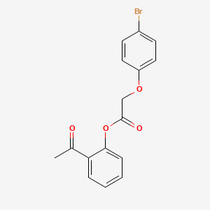 molecular formula C16H13BrO4 B5805208 2-acetylphenyl (4-bromophenoxy)acetate 