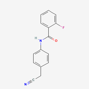 N-[4-(cyanomethyl)phenyl]-2-fluorobenzamide