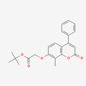 molecular formula C22H22O5 B5805221 tert-butyl [(8-methyl-2-oxo-4-phenyl-2H-chromen-7-yl)oxy]acetate CAS No. 6145-63-7