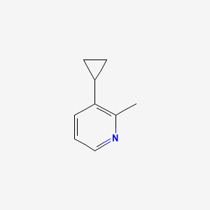 molecular formula C9H11N B580523 3-环丙基-2-甲基吡啶 CAS No. 1346533-28-5