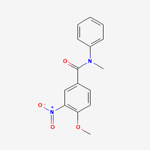 molecular formula C15H14N2O4 B5805237 4-methoxy-N-methyl-3-nitro-N-phenylbenzamide 