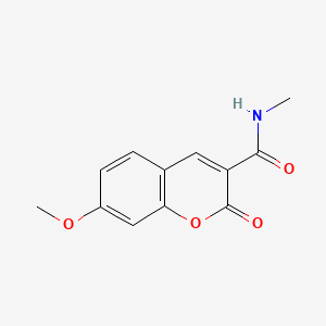 molecular formula C12H11NO4 B5805245 7-methoxy-N-methyl-2-oxo-2H-chromene-3-carboxamide 