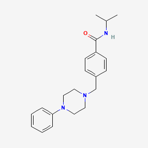 molecular formula C21H27N3O B5805263 N-isopropyl-4-[(4-phenyl-1-piperazinyl)methyl]benzamide 