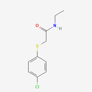 molecular formula C10H12ClNOS B5805298 2-[(4-chlorophenyl)thio]-N-ethylacetamide 