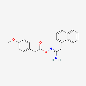 N'-{[(4-methoxyphenyl)acetyl]oxy}-2-(1-naphthyl)ethanimidamide