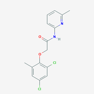 molecular formula C15H14Cl2N2O2 B5805316 2-(2,4-dichloro-6-methylphenoxy)-N-(6-methyl-2-pyridinyl)acetamide 