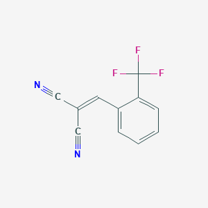 molecular formula C11H5F3N2 B5805321 [2-(trifluoromethyl)benzylidene]malononitrile CAS No. 36937-89-0