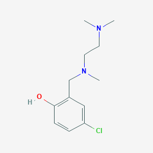 molecular formula C12H19ClN2O B5805331 4-chloro-2-{[[2-(dimethylamino)ethyl](methyl)amino]methyl}phenol 
