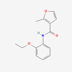 molecular formula C14H15NO3 B5805335 N-(2-ethoxyphenyl)-2-methyl-3-furamide 
