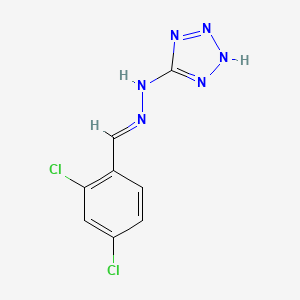 molecular formula C8H6Cl2N6 B5805344 2,4-dichlorobenzaldehyde 1H-tetrazol-5-ylhydrazone 