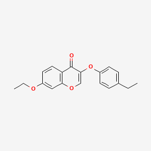 molecular formula C19H18O4 B5805376 7-ethoxy-3-(4-ethylphenoxy)-4H-chromen-4-one 