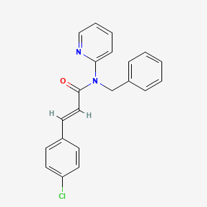 molecular formula C21H17ClN2O B5805464 N-benzyl-3-(4-chlorophenyl)-N-2-pyridinylacrylamide 