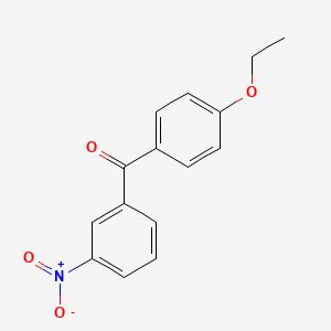 molecular formula C15H13NO4 B5805469 (4-ethoxyphenyl)(3-nitrophenyl)methanone 