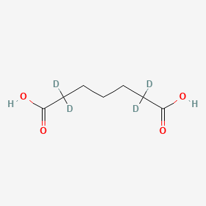 molecular formula C7H12O4 B580547 2,2,6,6-四氘代庚二酸 CAS No. 19031-56-2