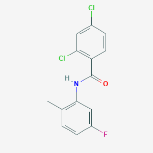 molecular formula C14H10Cl2FNO B5805471 2,4-dichloro-N-(5-fluoro-2-methylphenyl)benzamide 