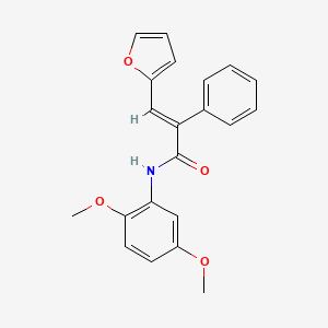 N-(2,5-dimethoxyphenyl)-3-(2-furyl)-2-phenylacrylamide