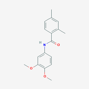 molecular formula C17H19NO3 B5805495 N-(3,4-dimethoxyphenyl)-2,4-dimethylbenzamide 