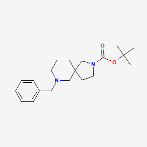 molecular formula C20H30N2O2 B580554 叔丁基 7-苄基-2,7-二氮杂螺[4.5]癸烷-2-羧酸酯 CAS No. 1245649-93-7
