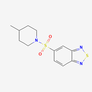 molecular formula C12H15N3O2S2 B5805571 5-[(4-methyl-1-piperidinyl)sulfonyl]-2,1,3-benzothiadiazole 