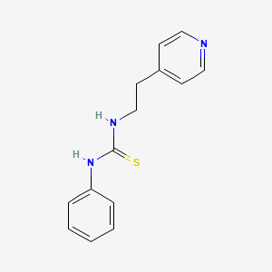 molecular formula C14H15N3S B5805576 N-phenyl-N'-[2-(4-pyridinyl)ethyl]thiourea 