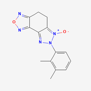 molecular formula C14H13N5O2 B5805603 7-(2,3-dimethylphenyl)-5,7-dihydro-4H-[1,2,3]triazolo[4,5-e][2,1,3]benzoxadiazole 6-oxide 