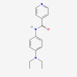 molecular formula C16H19N3O B5805626 N-[4-(diethylamino)phenyl]isonicotinamide 