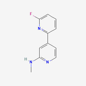 B580563 6-Fluoro-N-methyl-[2,4'-bipyridin]-2'-amine CAS No. 1245649-68-6
