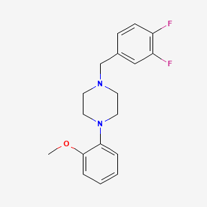 molecular formula C18H20F2N2O B5805635 1-(3,4-difluorobenzyl)-4-(2-methoxyphenyl)piperazine 