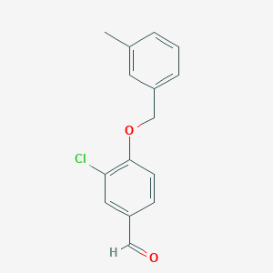 molecular formula C15H13ClO2 B5805658 3-chloro-4-[(3-methylbenzyl)oxy]benzaldehyde 