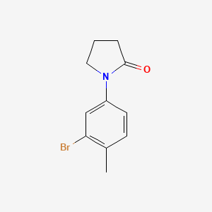 molecular formula C11H12BrNO B580574 1-(3-Bromo-4-methylphenyl)pyrrolidin-2-one CAS No. 1226225-33-7